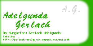 adelgunda gerlach business card